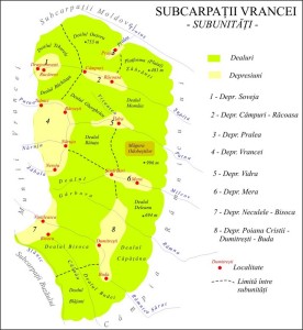 harta: Marius-Iulian Săndulache  - lector, Fac. Geografie - Univ. București - îi mulțumim pentru permisiunea de a-i utiliza harta